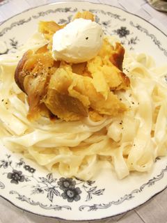 冬季限定☆焼き芋クリームパスタ-レシピのメイン写真