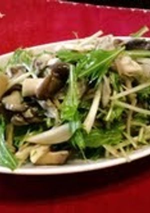 クリスマス❤きのこと水菜のサラダ-レシピのメイン写真
