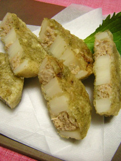 れんこんの肉詰め揚げ❤-レシピのメイン写真
