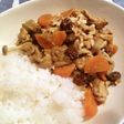 ルーが不要のレーズン入りポークカレー