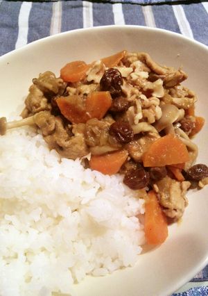 ルーが不要のレーズン入りポークカレー-レシピのメイン写真