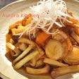 ホタテの柚子照り白ワイン風味