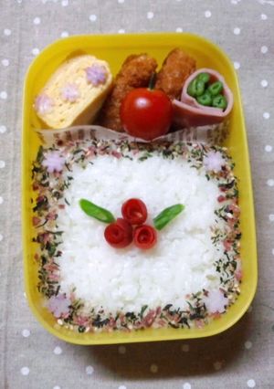 お弁当に☆簡単！！カリカリ梅のバラ-レシピのメイン写真