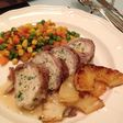 鳥ひき肉ロールポークパイナップルソース添