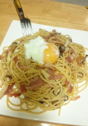 ベーコンしめじパスタ-レシピのメイン写真