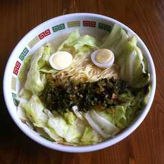 รูปของ 大根葉を使った博多風恐竜ラーメン