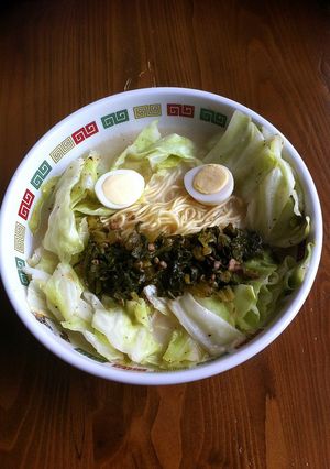 大根葉を使った博多風恐竜ラーメン-レシピのメイン写真