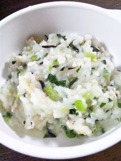 【離乳食後期】ひじきと鶏のおじや-レシピのメイン写真