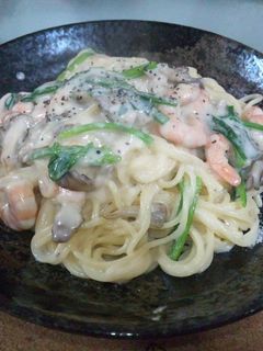 クリームパスタ-レシピのメイン写真