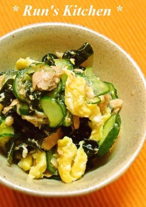 ✽ツナと炒りたまごの酢の物✽-レシピのメイン写真