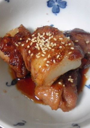 お餅の豚肉巻き-レシピのメイン写真