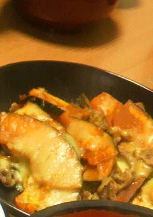 豚肉とかぼちゃのチーズ焼き-レシピのメイン写真