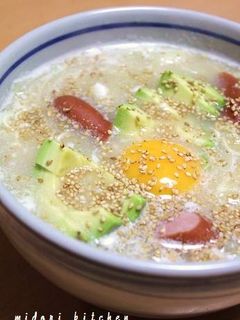 意外な美味しさ^^アボ玉ラーメン-レシピのメイン写真