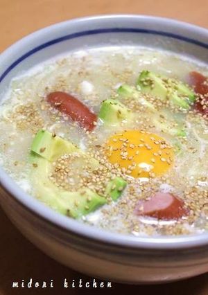 意外な美味しさ^^アボ玉ラーメン-レシピのメイン写真