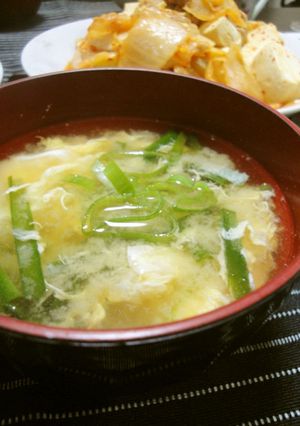 にらたまのお味噌汁♡-レシピのメイン写真