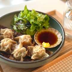 รูปของ 【被せるだけ】余物×挽肉で包まない餃子