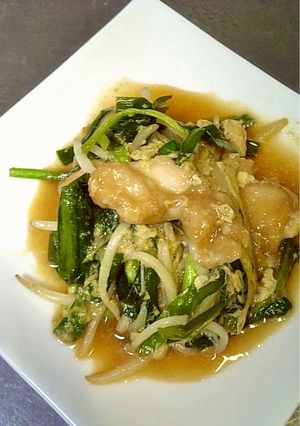 節約！鶏むね肉のニラ卵とじ-レシピのメイン写真