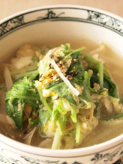 ごぼうと水菜のささっとスープ -レシピのメイン写真