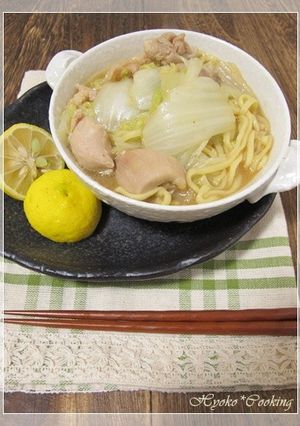 白菜と鶏肉の柚子味噌ラーメン-レシピのメイン写真