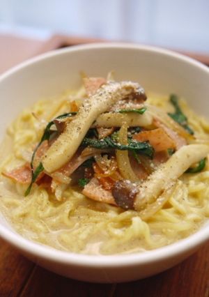 洋風!? クリームバルサミコ醤油ラーメン-レシピのメイン写真