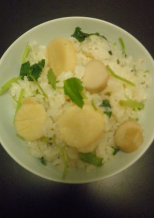 帆立とエリンギの炊き込みご飯ナンプラー味-レシピのメイン写真