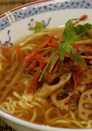 シャキ旨っ☆ベー根菜のバルサミコ醤油麺-レシピのメイン写真
