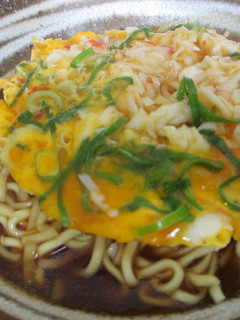 即席めんであっという間♫カニ玉らぁめん-レシピのメイン写真