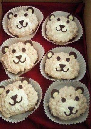 簡単デコケーキ♪くまさん♪-レシピのメイン写真