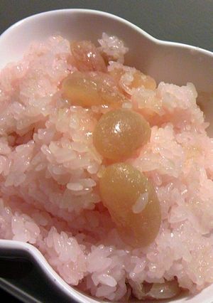 白花豆であまーぃ赤飯-レシピのメイン写真