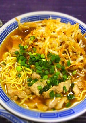 揚げもやしラーメン♪サクっと新食感♪-レシピのメイン写真
