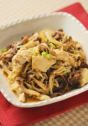フライパンで作る肉豆腐-レシピのメイン写真