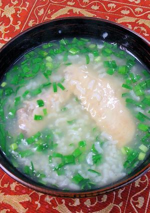 ニラ鶏粥-レシピのメイン写真
