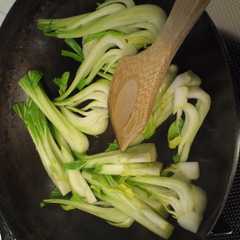 รูปของ ☆☆青梗菜の茎の切り方