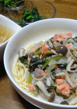 コーンポタージュでクリームパスタ-レシピのメイン写真