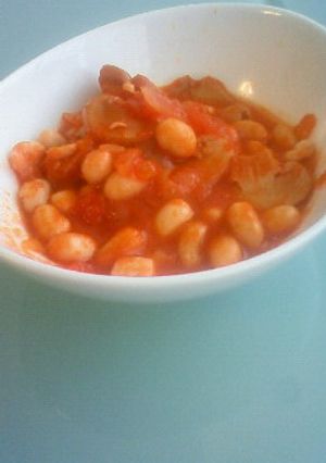 ベーコントマトビーンズ-レシピのメイン写真