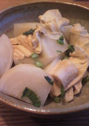 カブと湯葉の煮物-レシピのメイン写真