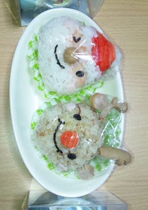 簡単キャラ弁☆サンタ&トナカイ-レシピのメイン写真