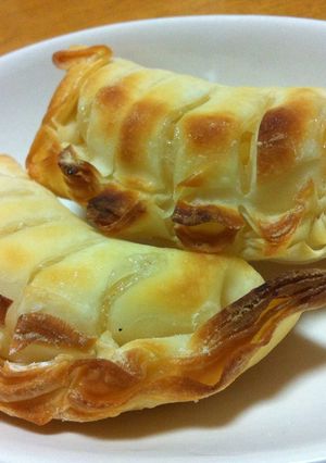 餃子の皮なのにそれっぽい簡単アップルパイ-レシピのメイン写真