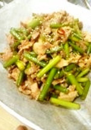 調味料３つだけ♪にんにくの芽の甘辛炒め-レシピのメイン写真