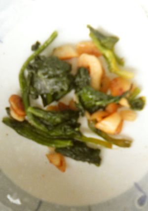 ほうれん草ニンニク炒め-レシピのメイン写真