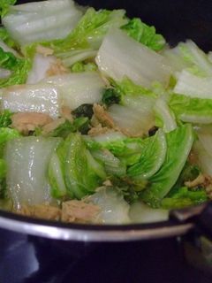 白菜大量消費!ツナとの簡単煮-レシピのメイン写真