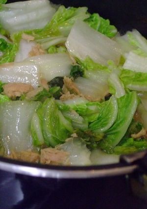 白菜大量消費！ツナとの簡単煮-レシピのメイン写真