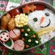 クリスマス◆キャラ弁◆雪だるま