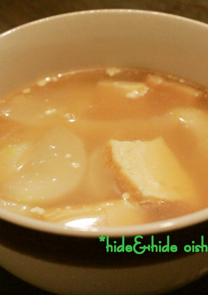 ☆急いで晩ご飯☆かぶと生揚げの中華スープ-レシピのメイン写真
