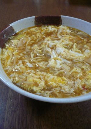 簡単！インスタントラーメンで酸辣湯麺♪-レシピのメイン写真