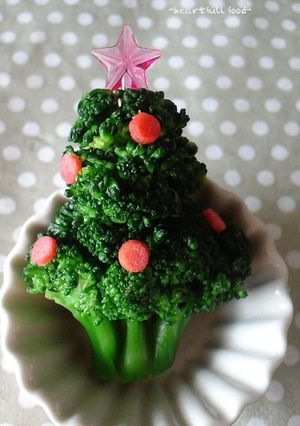 キャラ弁☆ブロッコリーのクリスマスツリー-レシピのメイン写真