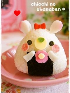 *キャラ弁* うさぎちゃんおにぎり♡-レシピのメイン写真