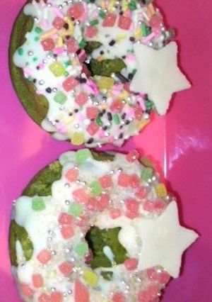 クリスマスに焼きドーナツでリース☆-レシピのメイン写真