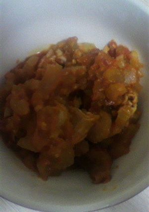 トリッパもどき（豚モツのトマト煮）-レシピのメイン写真