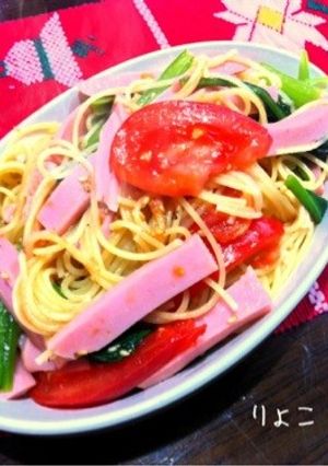 ♡魚肉ソーセージとトマトの出会いパスタ♡-レシピのメイン写真